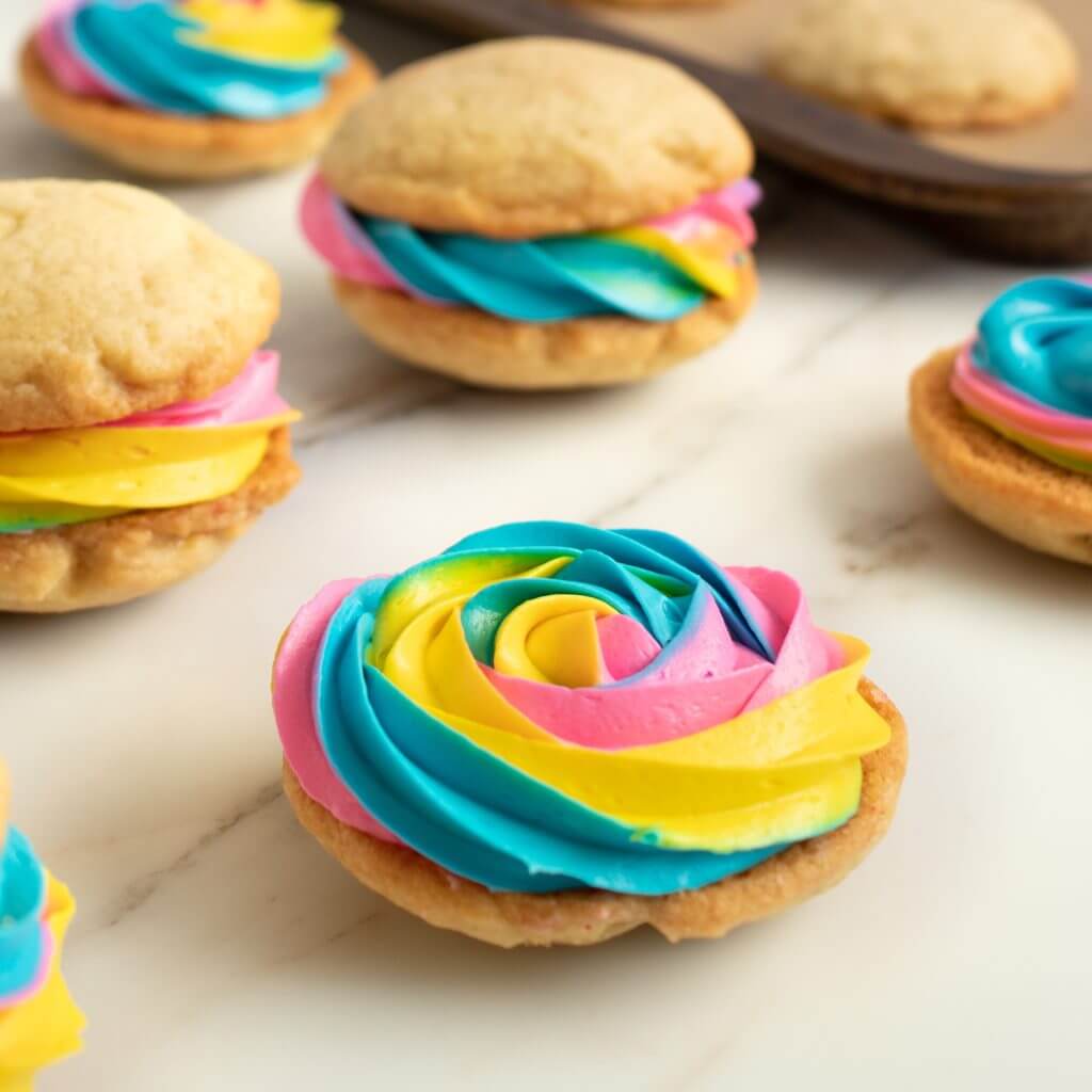 Tie Dye Sweetened Condensed Milk Frosting Recipe